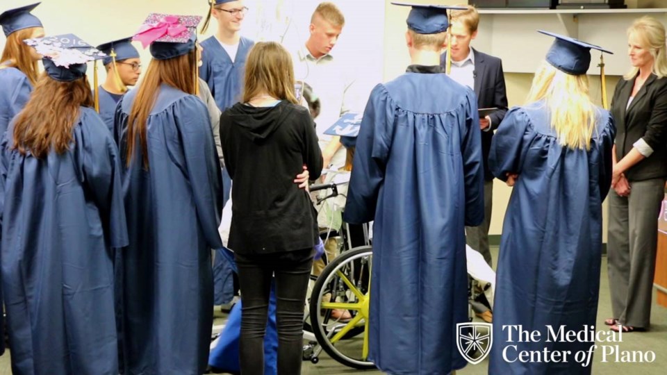 The Medical Center of Plano hosts graduation ceremony for high school senior in ICU