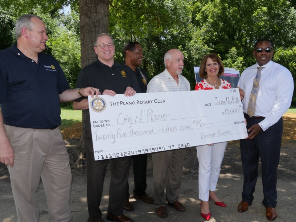 Plano Rotary Club donates for Jack Carter Pool