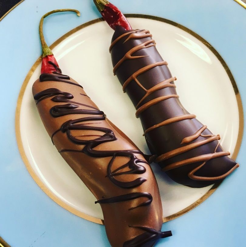 Isabelly's award winning chocolate covered chili peppers