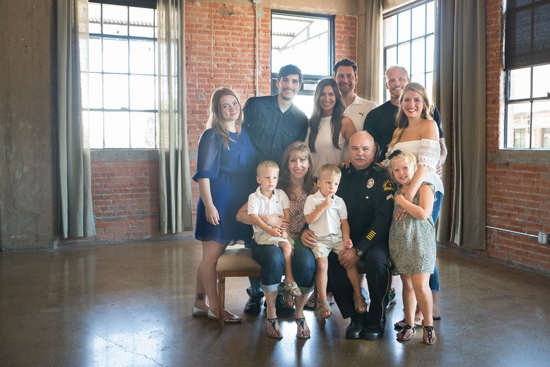 Dallas Police Officer Family Portrait