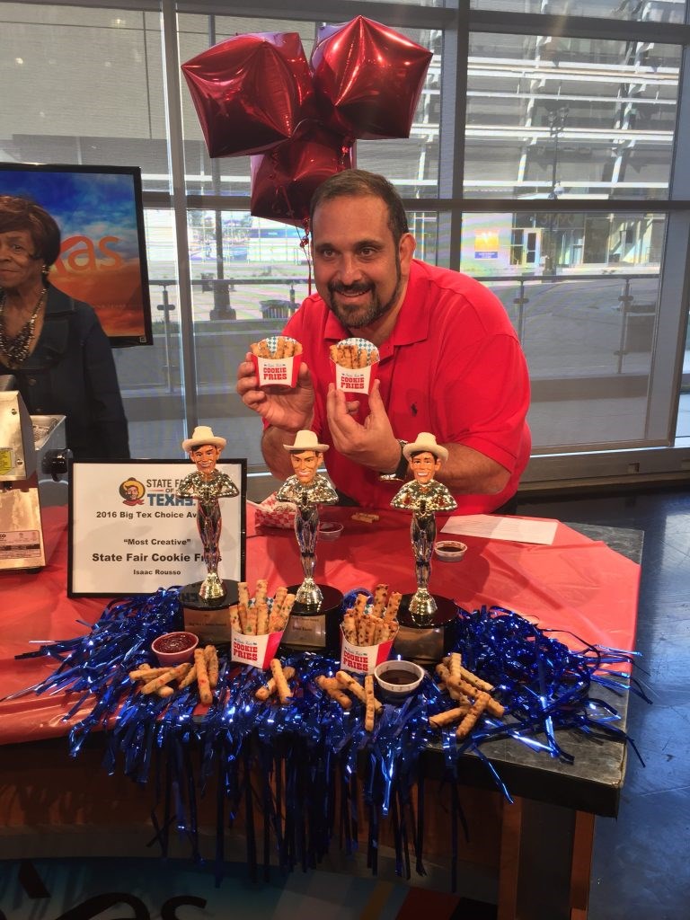 Isaac Rousso and his award winning Cookie Fries