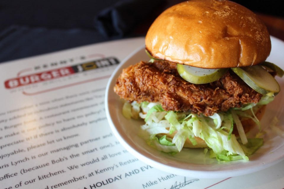 Crispy Chicken Burger Kennys Burger joint Plano