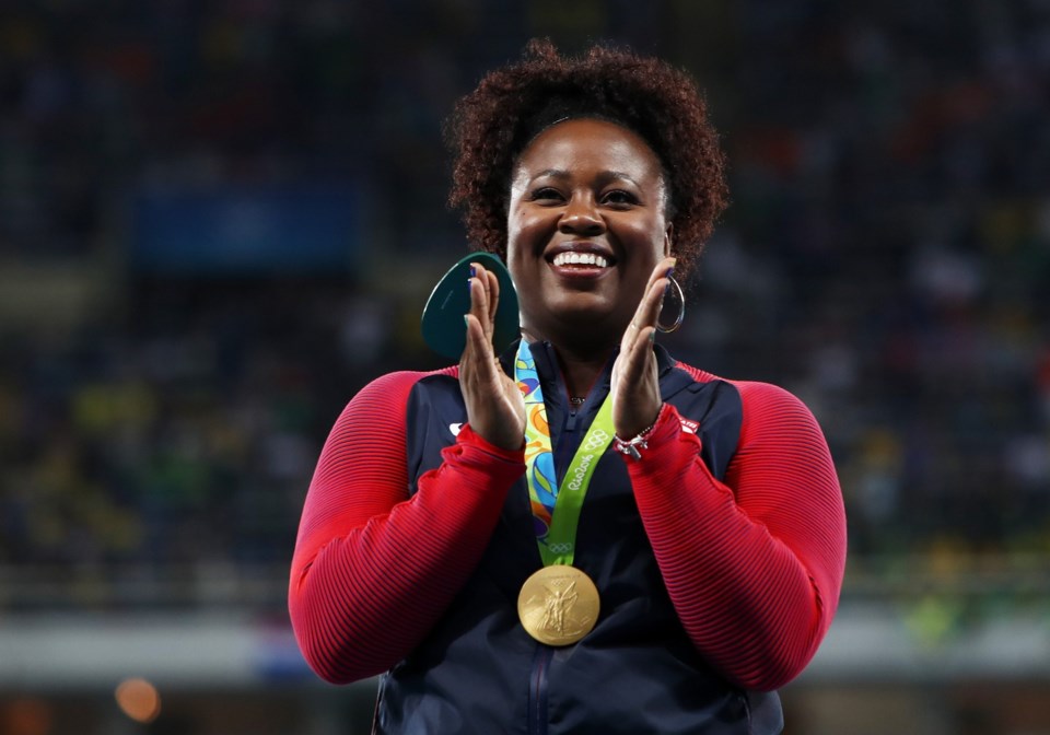 Athletics &#8211; Olympics: Day 8-Michelle-Carter-Shot-put