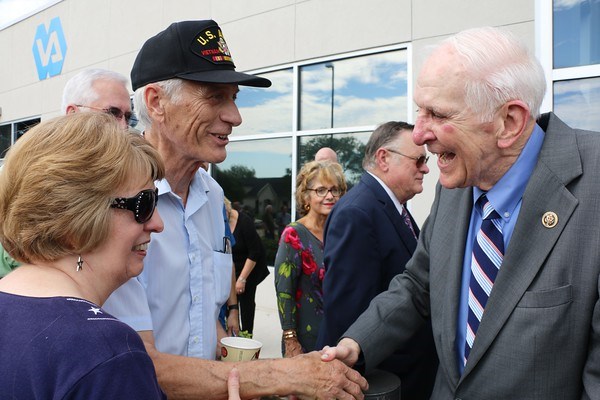 Congressman Sam Johnson at the opening of the VA Community-Based Outpatient Clinic (CBOC) at 3804 West 15th Street, Plano