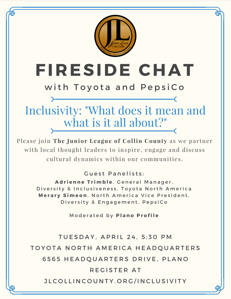 inclusivity, inclusion, diversity, plano profile, junior league of collin county, pepsico, toyota