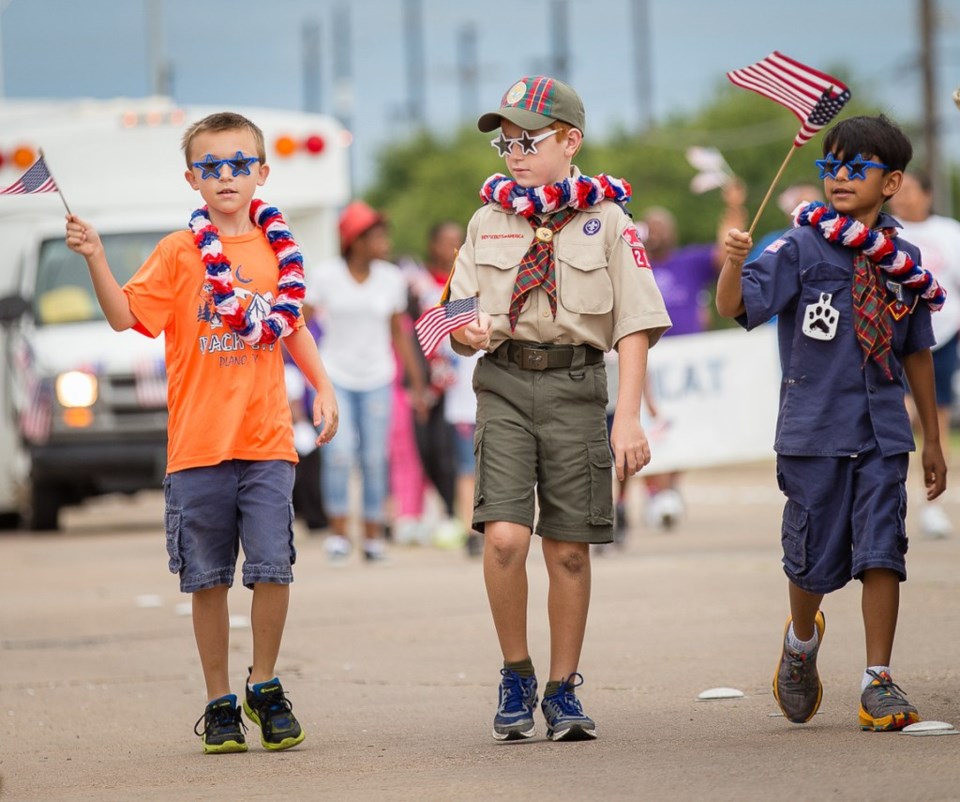 plano 4th July parade, rotary plano lions