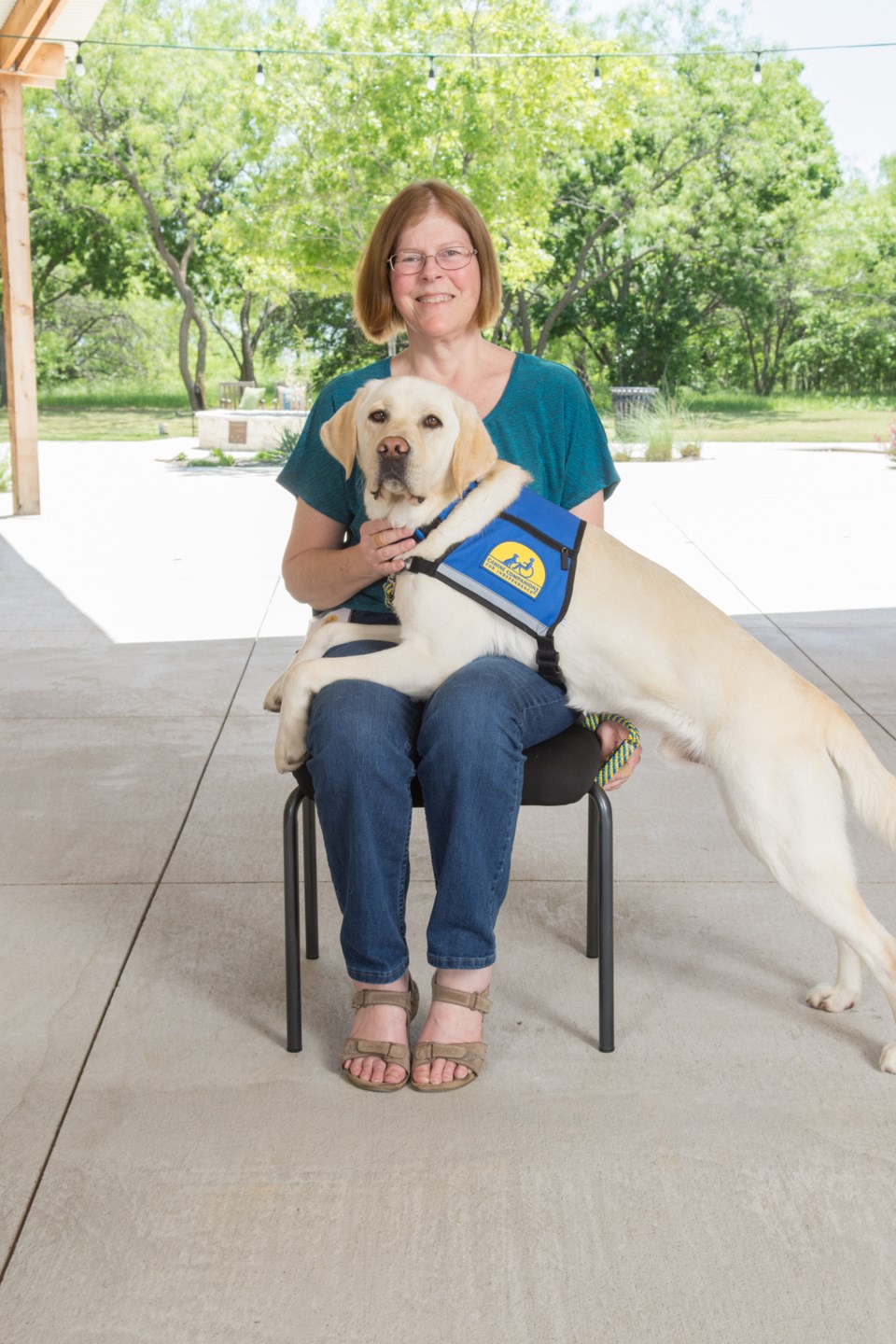 Linda-with-Service-Dog-Albie