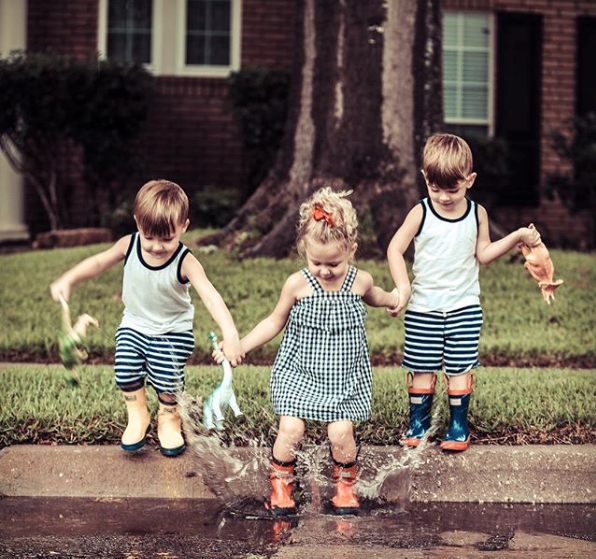 The Bennett Triplets, aka @bennetttriplets on Instagram, Plano, Texas