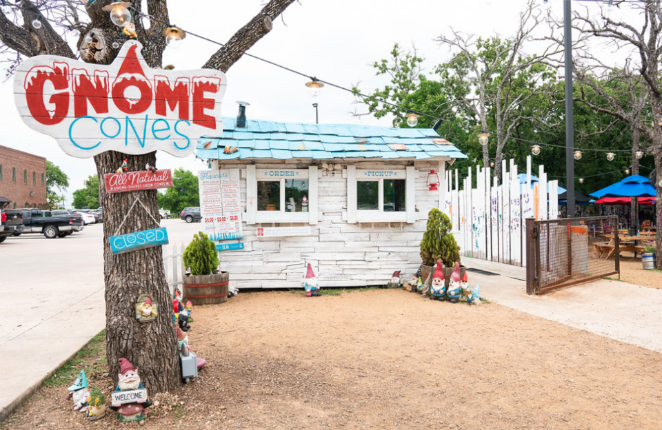 Gnome Cones sno cones dessert plano food road trip argyle