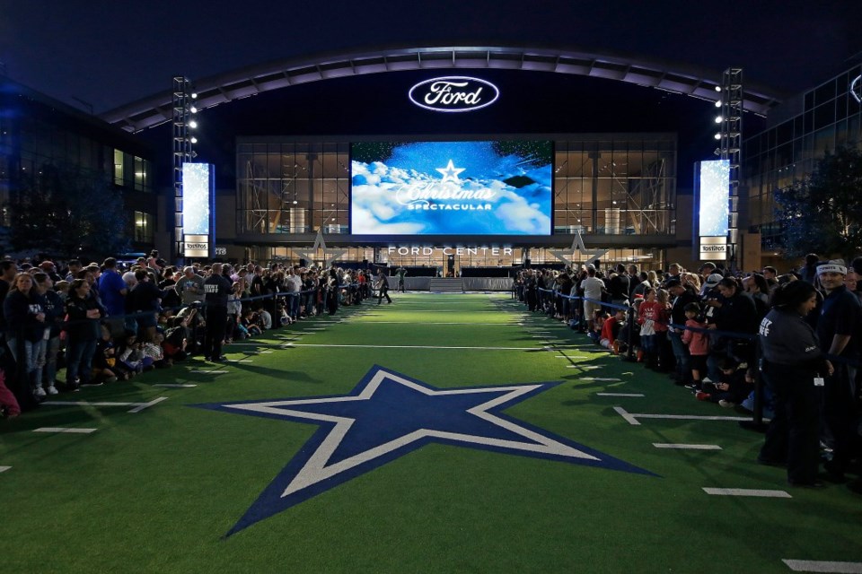 The Dallas Cowboys Christmas Spectacular at Ford Center at The Star in Frisco, Texas. It was the first lighting of the Christmas tree held at The Star. Photo by James D. Smith/Dallas Cowboys