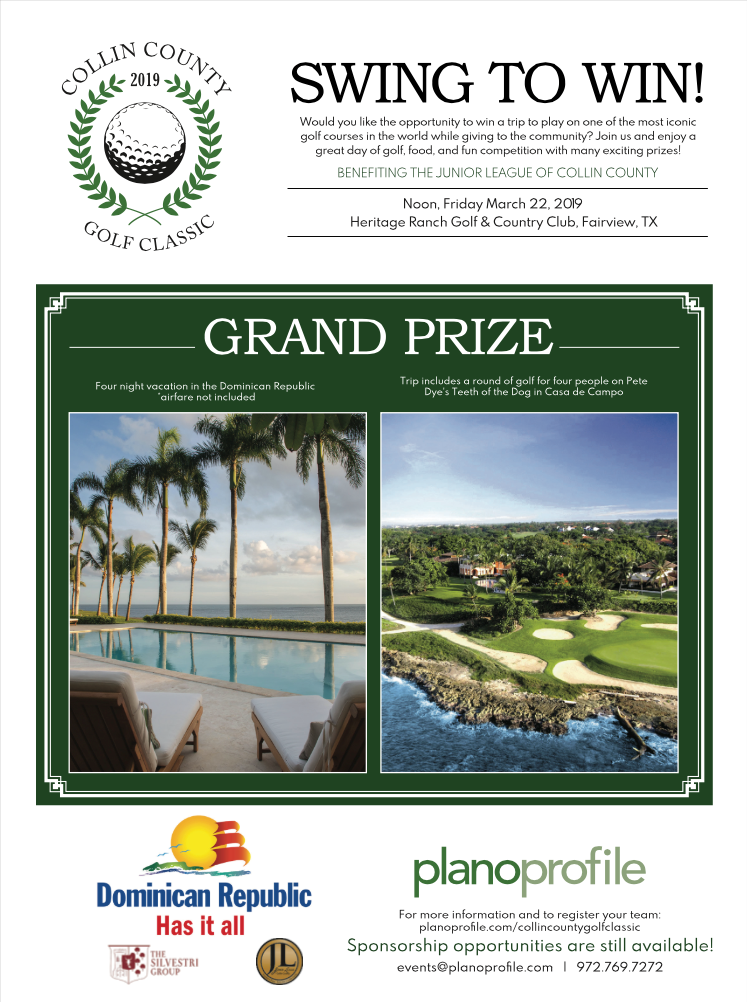 Collin County Golf Classic, golf tournament, Plano Profile magazine, heritage ranch, fairview, Casa de Campo, Teeth of the Dog, Dominican Republic