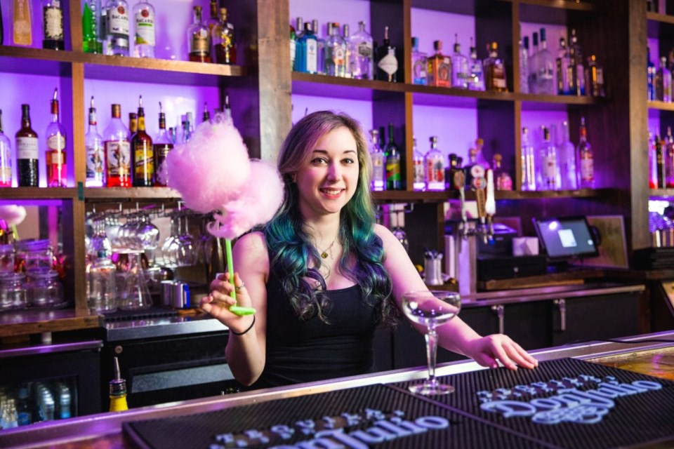 female bartender pepper smash cocktail plano