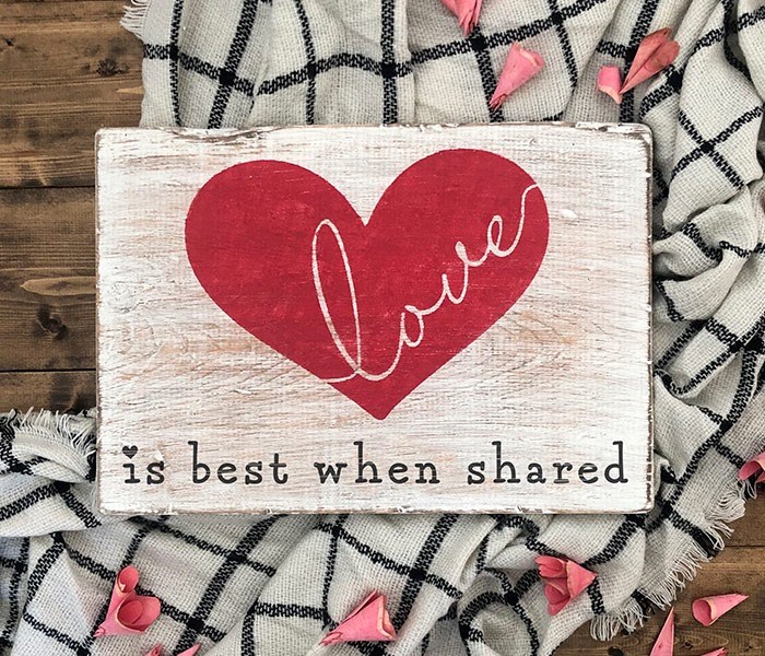 love is best when shared board
