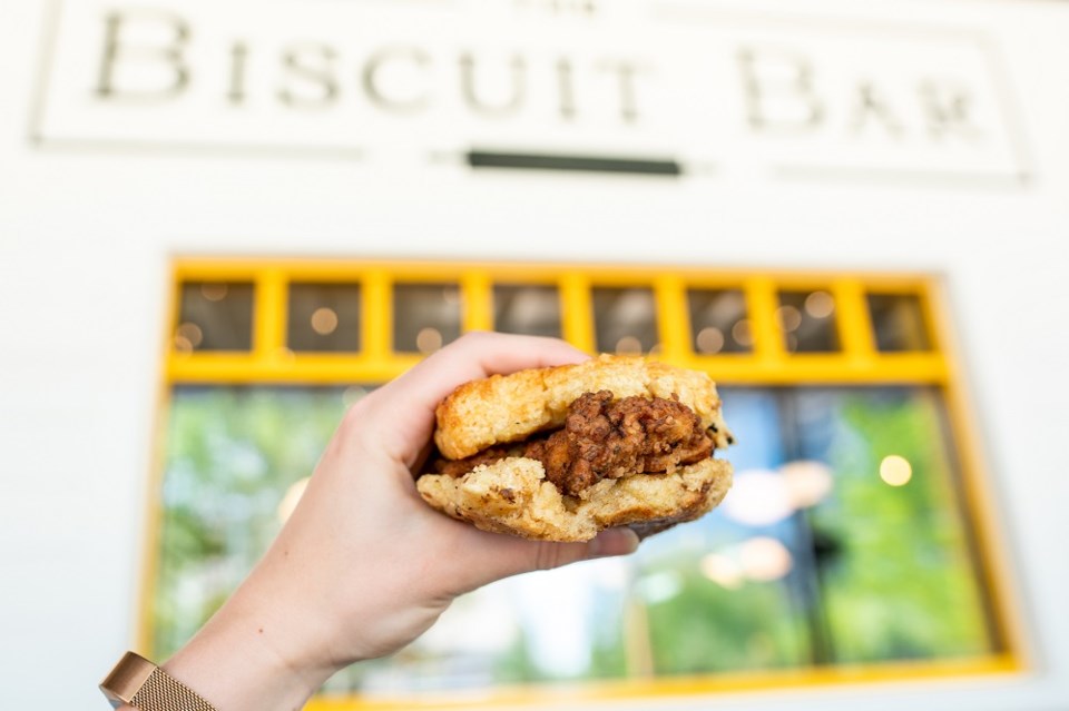 The Biscuit Bar at The Boardwalk at Granite Park, Plano | By Cori Baker