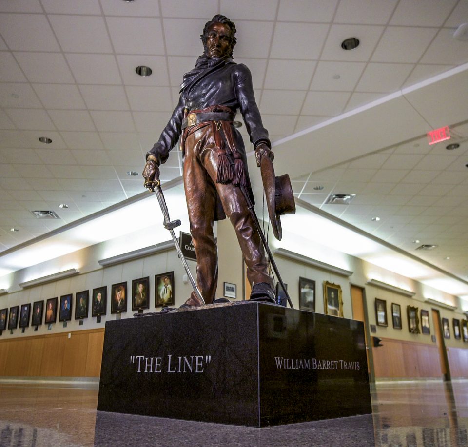 The Line Statue &#8211; Collin County Courthouse (1)