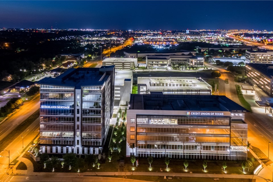 One Bethany Campus Night Aerial July 2020_CourtesyOfAEDC