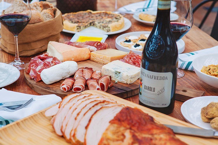 Eataly's Meat and Cheese spread