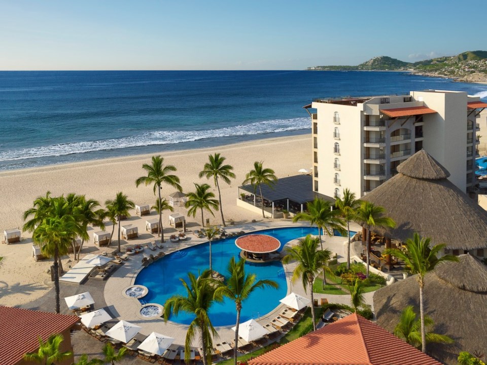 a bird's eye view of Krystal Grand Los Cabos