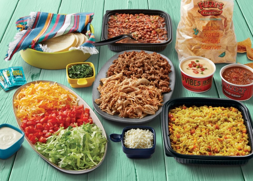 fuzzy's catering spread