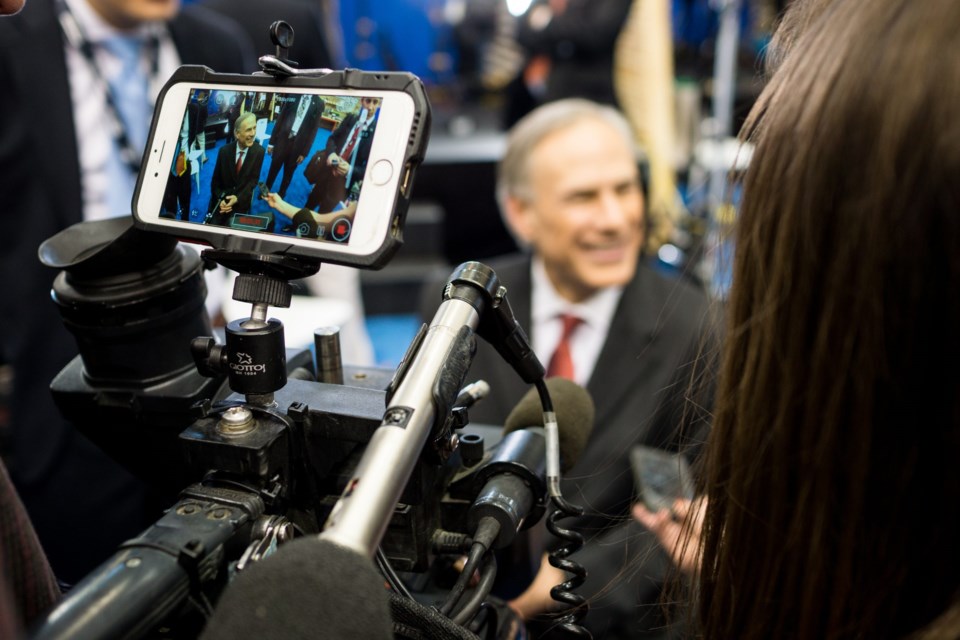 Houston,-,February,25,,2016:,Texas,Governor,Greg,Abbott,Speaks