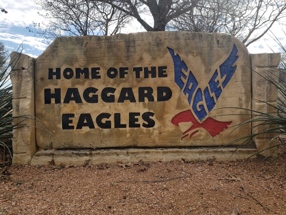 Haggard Middle School Sign
