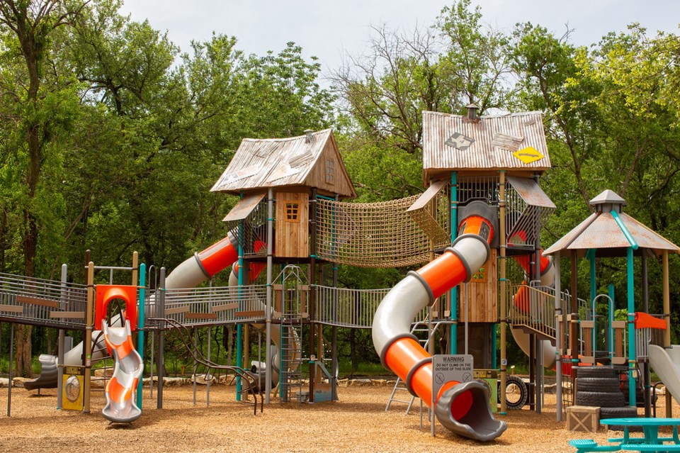 Spirit Park in Allen is treehouse themed and is one of the best playgrounds around for bigger kids. Image by Alyssa Vincent.