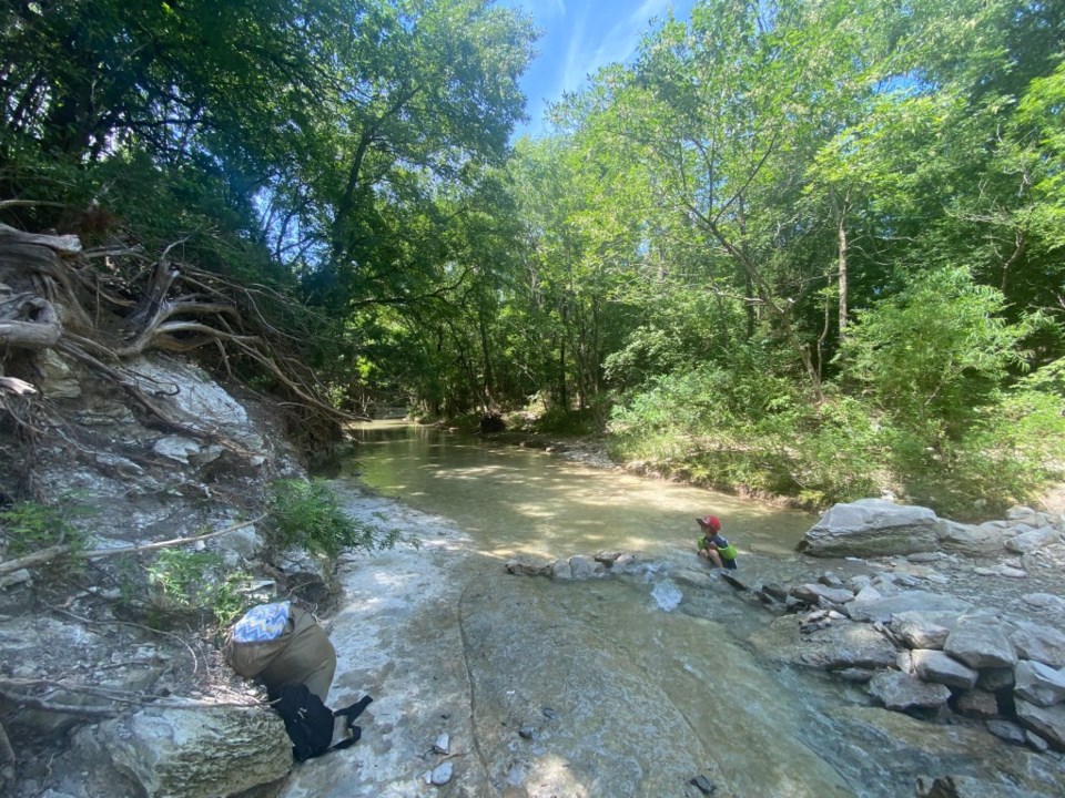 The water is so clear at Limestone Quarry Park!