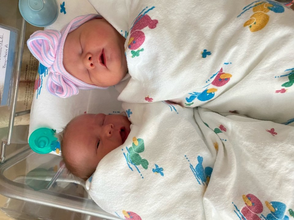 The twins were delivered safely via surrogate to proud papas Josh Neal and Robert Sleeper at Medical City McKinney [LGBTQ+ medical resources]| Courtesy of Medical City McKinney 