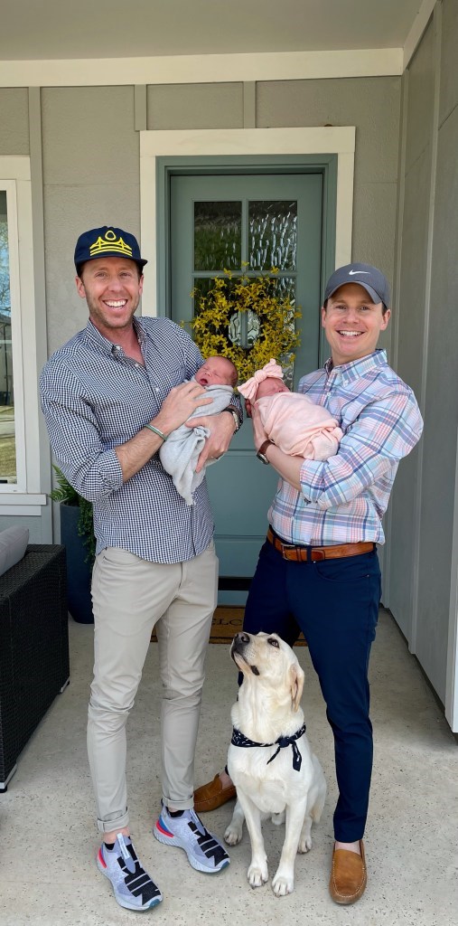 Parents Josh Neal and Robert Sleeper with twins Bear and Elle... super sweet results of the inclusive nature of Medical City's LGBTQ+ medical resources offered. | Courtesy of Medical City McKinney
