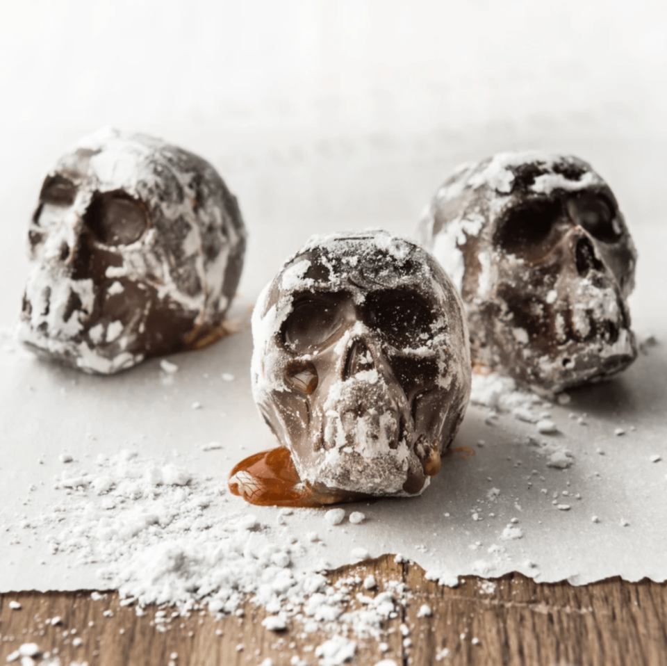 Baconfat Butterscotch-filled Skulls... gourmet candy at its most dangerous.