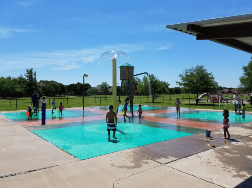J.R. Newman splash pad is open after Labor Day! 