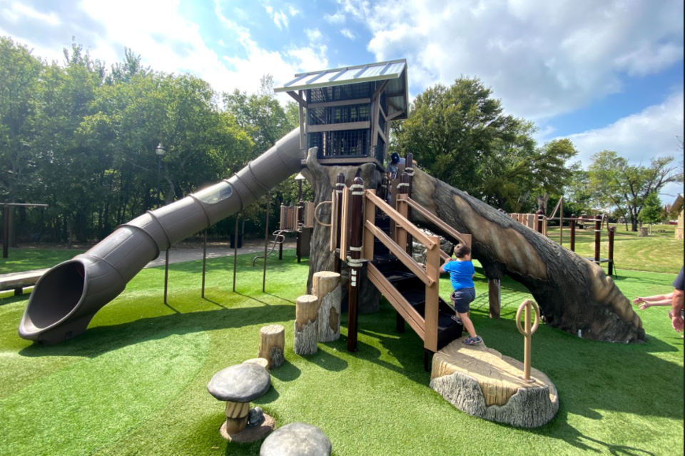 Beard Park, Little Elm, woodland theme playground