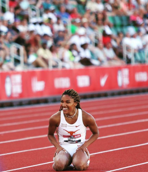 Tara Davis from Frisco is competing in the Olympics | From tara davis’ instagram profile, @_taarra_ (july 8, 2021)
