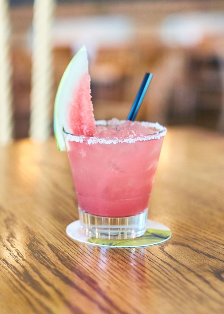 The Watermelon Margarita at Fish City Grill.