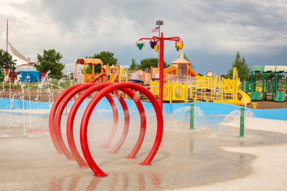 celebration park, allen splash pads, allen sprayground,