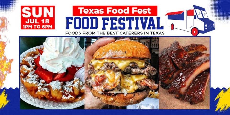 The Texas Food Fest is back, and it promises to be the tastiest thing you could do this weekend! | Photo courtesy of Texas Food Fest's Facebook event page