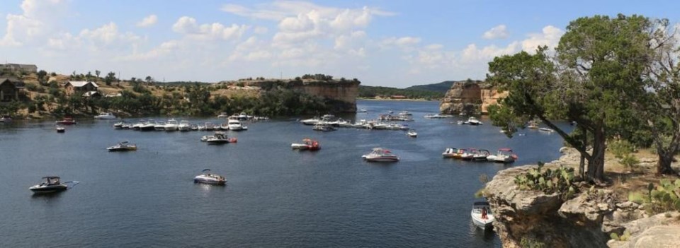 Hell's Gate at Possum Kingdom Lake. One of the most unique Texas lakes! | Courtesy of Possum Kingdom Chamber of Commerce.
