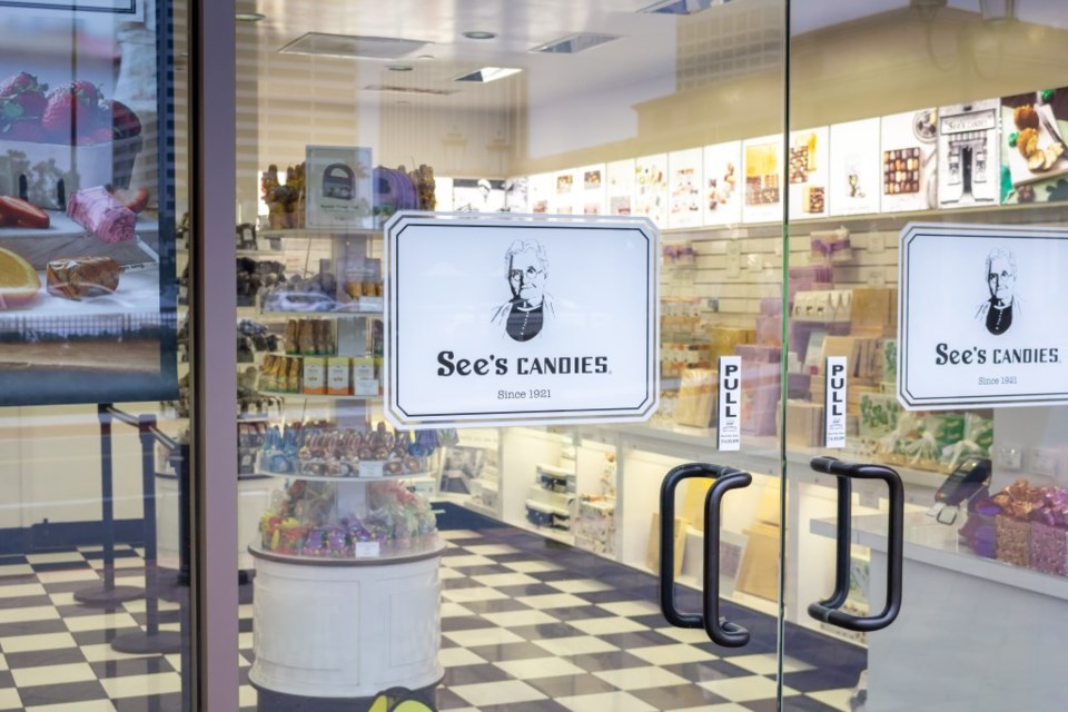 A See's Candies store is sheer delight for those seeking a gourmet candy fix. | Shutterstock