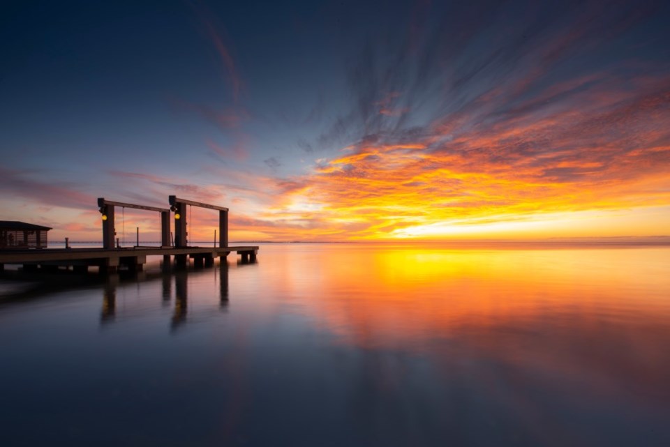 Sunset at South Padre Island, Texas Coast | Best weekend getaways in Texas