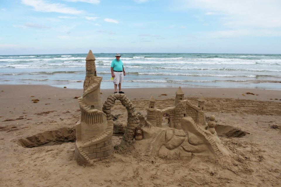 Sandcastle art on the beach at South Padre Island, Texas Coast | Best weekend getaways in Texas