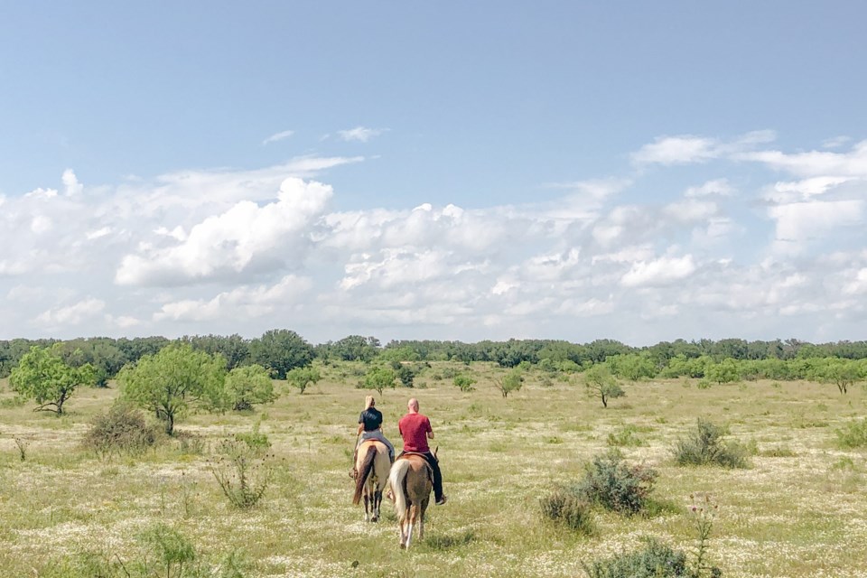 Horseback riding at The JL Bar Ranch, Resort & Spa.