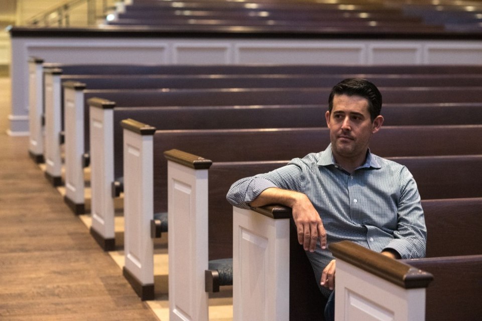 Rev. Arthur Jones sits in the sanctuary of St. Andrew United Methodist Church. | Photo by Jordan Jarrett