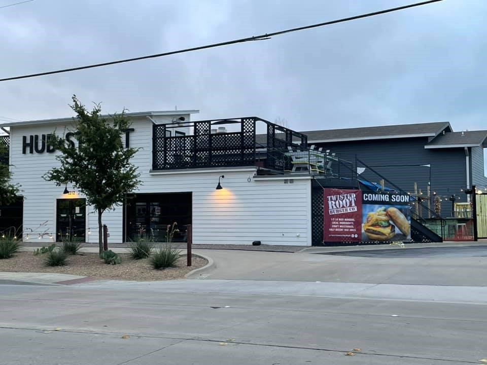 Twisted Root Burger Co. is expected to open in the space previously occupied by Hub Streat | Via Monica Mullins of the Downtown Plano Facebook group.