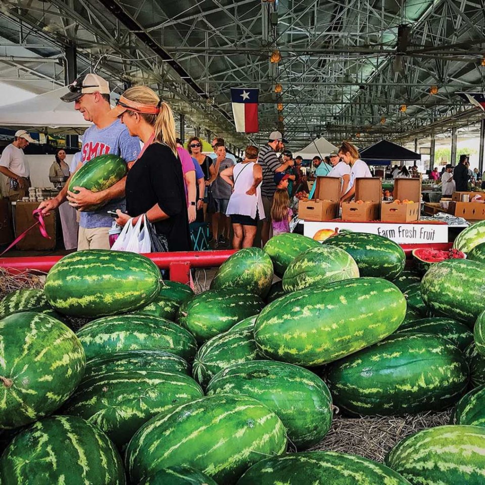 Watermelon market.