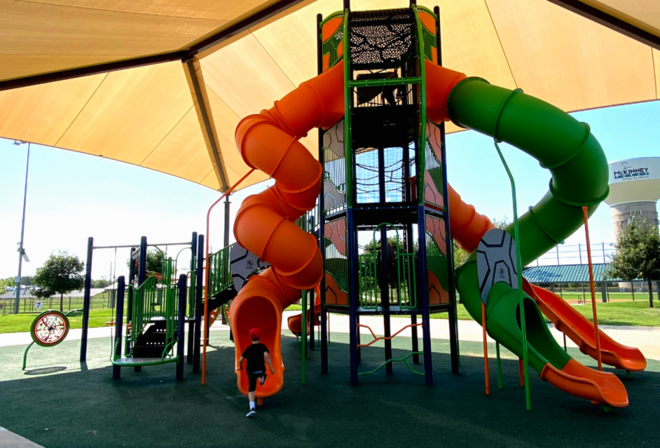 best playgrounds mckinney There's an incredible 4-story playground at the softball fields at Gabe Nesbitt Park in McKinney, mckinney playgrounds, best playgrounds