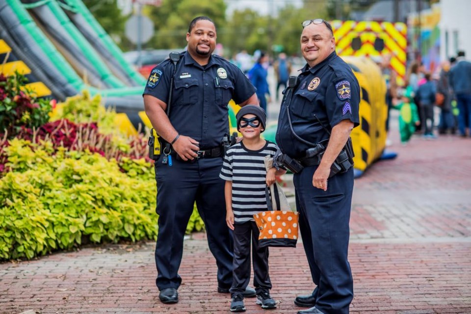 Everyone gets in on the Halloween fun for Beware! of the Square in Celina... and we mean everyone! | Photo courtesy of Life in Celina TX on Facebook.