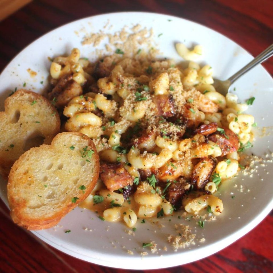 The Blackened Andouille Sausage and Shrimp Mac & Cheese from Dodie's. | Courtesy of Dodie's Cajun Allen's Facebook page. 