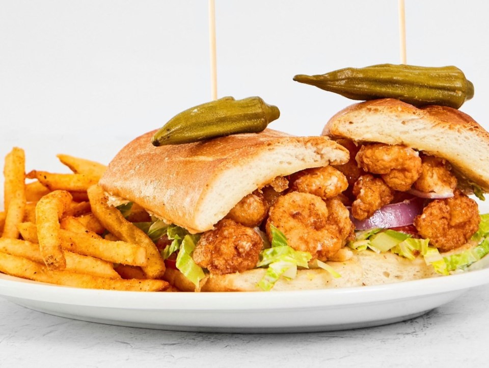Shrimp Po’Boys at Half Shells Oyster Bar and Grill. | Courtesy of the Half Shells - Legacy Facebook page.  