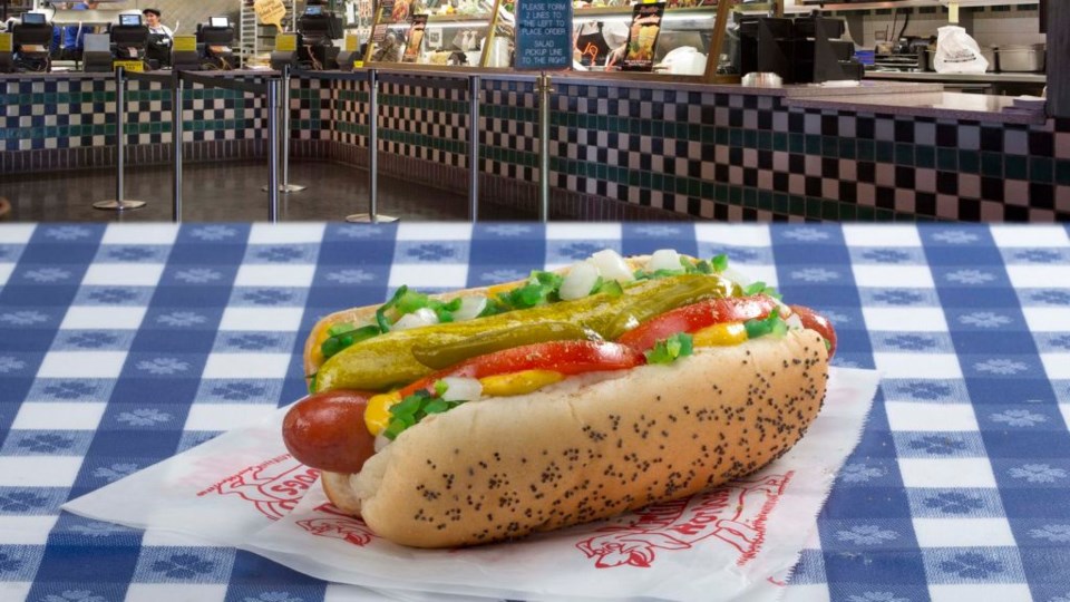 Portillo's is known for its Chicago-style hot dogs, with mustard, relish, celery salt, chopped onions, sliced tomatoes, a pickle and peppers on a steamed poppy seed bun. Now, it's coming to Texas!