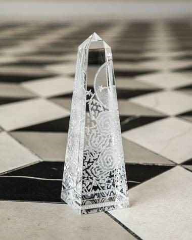 This is the bespoke award crafted by Polly Gessell for BCA's 2021 Obelisk Awards!